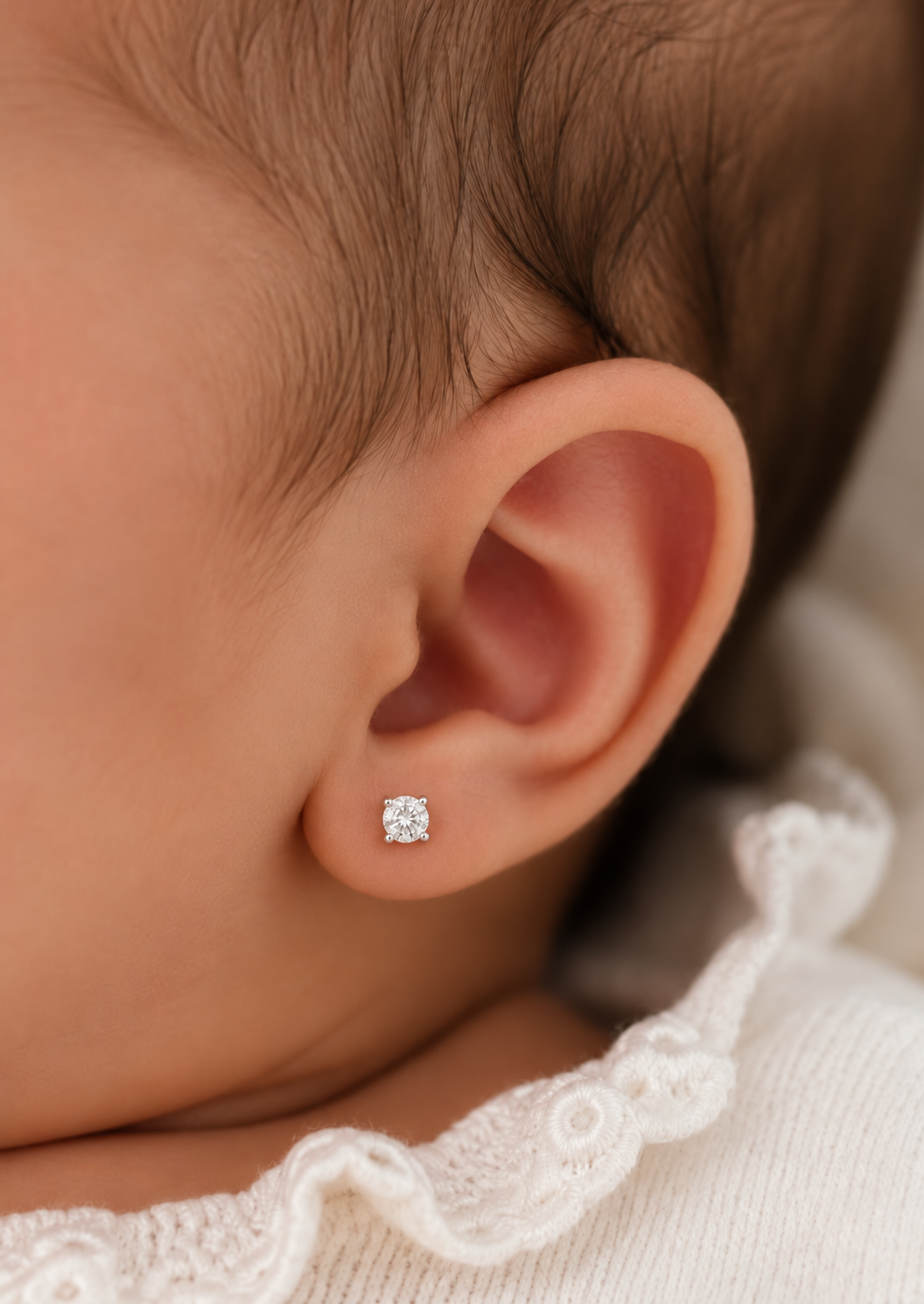 My First Lab Grown Diamond-  Stud Earrings in Solid 18K Gold