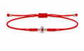 14K Gold Ruby and Diamonds Charm Red String Bracelet